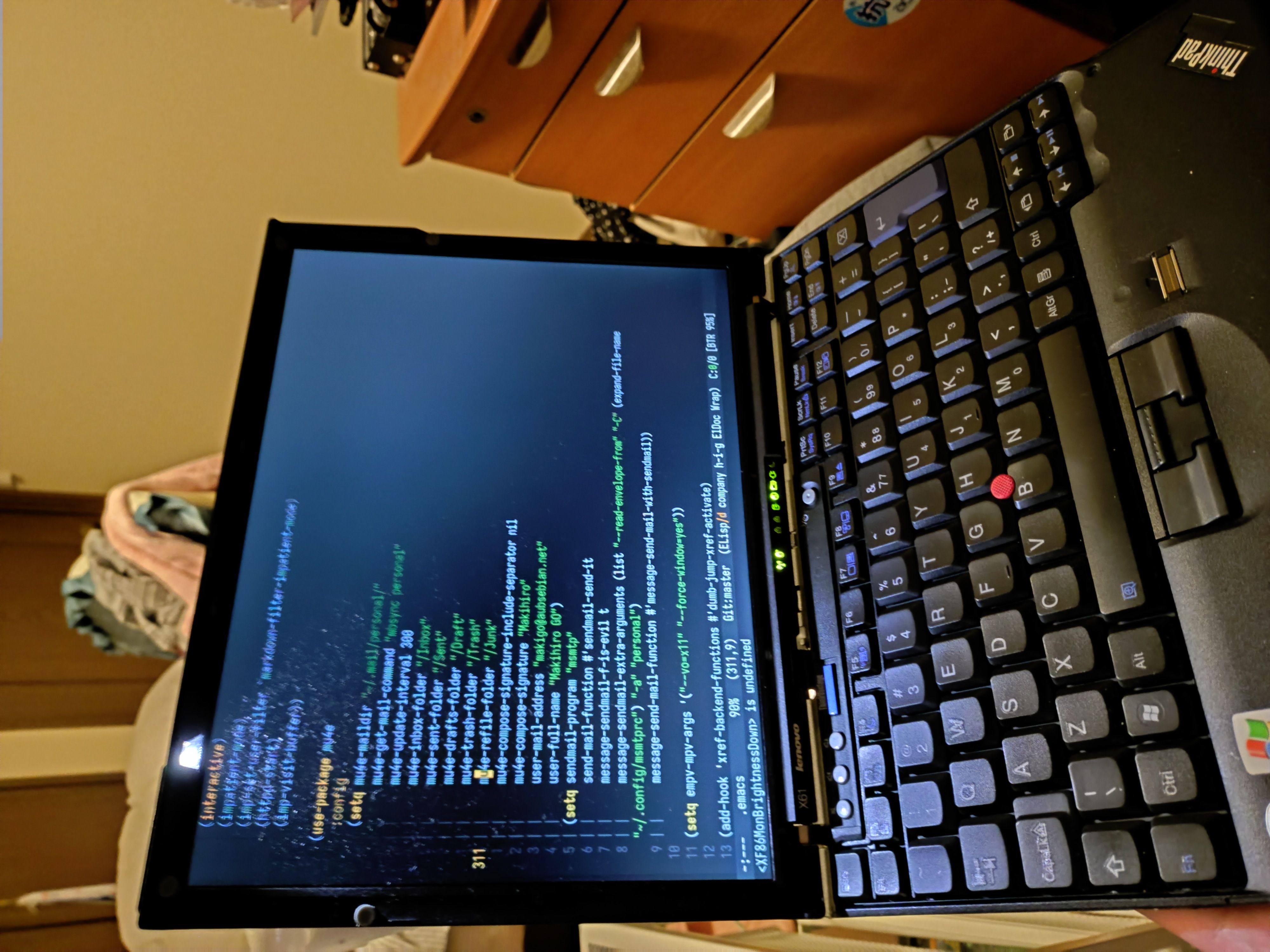 .emacs and ThinkLight